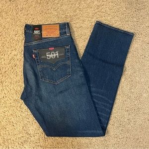 Levi’s ‘93 501 Dark Wash Distressed Premium Jeans 32x32